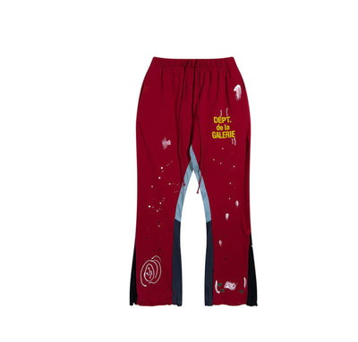 Lokera- Flared Jogger mit Kleksen