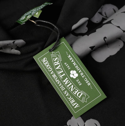 Lokera- Viraler Schwarz/Grau Blumenmuster Tracksuit