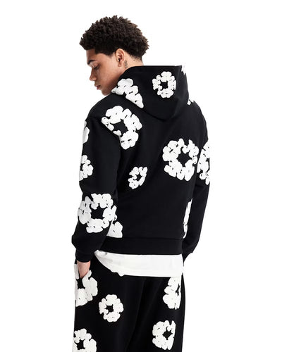 Lokera- Viraler Schwarz/Weiß Blumenmuster Tracksuit