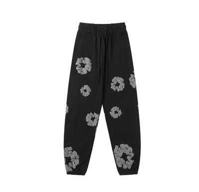 Lokera- Viraler Schwarz/Grau Blumenmuster Tracksuit